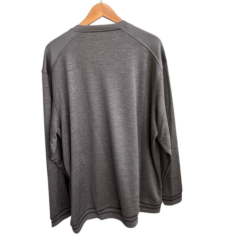 Pebble Beach Performance Men’s XXL Gray V-Neck Pullover Long Sleeve Golf - Picture 7 of 11